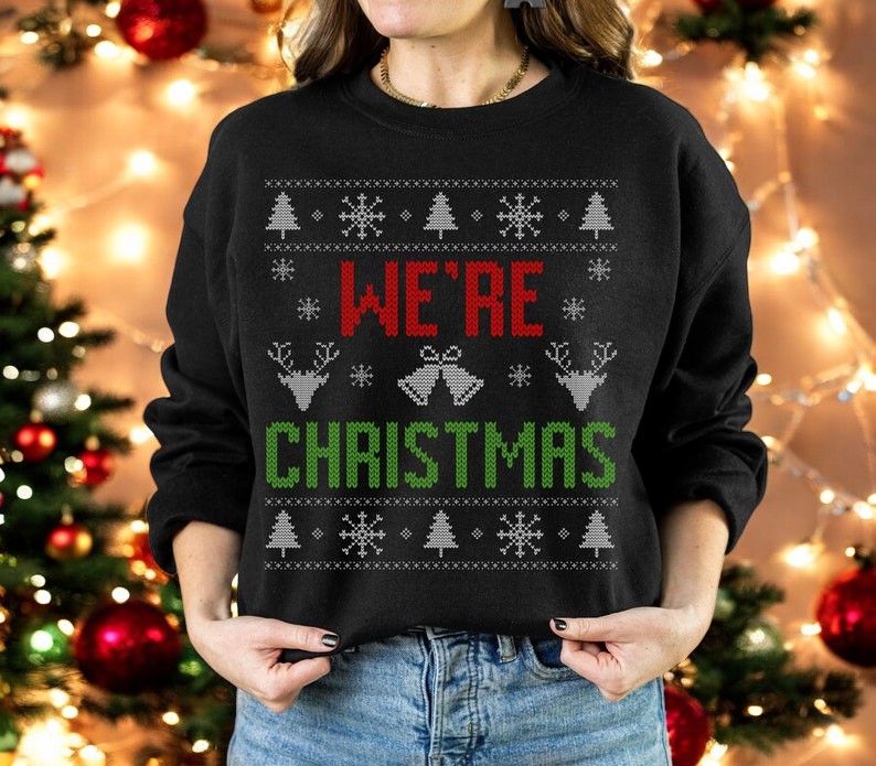 Merry Drunk Were Christmas Couple Matching Christmas Shirt Product Photo 2