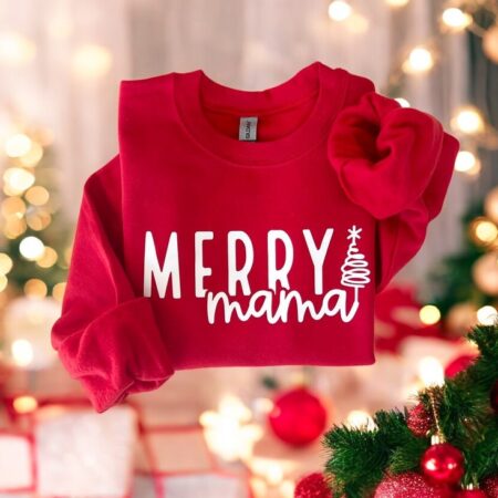 Merry Family Matching Christmas Couple Sweatshirt Product Photo 1