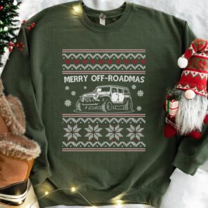 Merry OFF-Roadmas Christmas Sweatshirt Product Photo 3