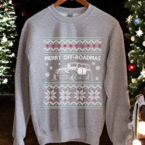 Merry OFF-Roadmas Christmas Sweatshirt Product Photo 5