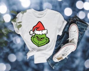 Mr. and Mrs. Grinch Shirt, Matching Grinch Christmas Couple Shirt Product Photo 2