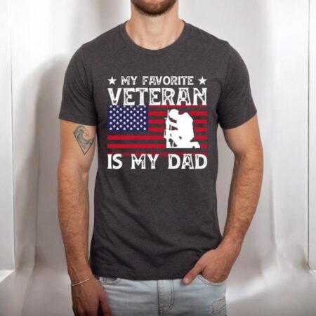 My Favorite Veteran Is My Dad Shirt Product Photo 1