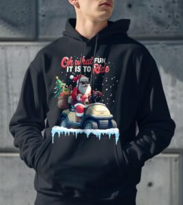 Oh What Fun It Is To Ride Christmas Shirt Product Photo 3