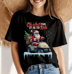 Oh What Fun It Is To Ride Christmas Shirt Product Photo 4