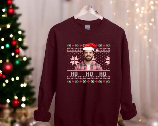 Personalised Photo Santa Hat Face Christmas Sweatshirt Product Photo 1