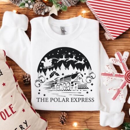 Polar Express Christmas Sweatshirt Product Photo 1