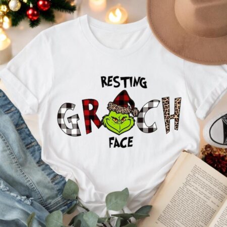 Resting Grinch Face Shirt Product Photo 1