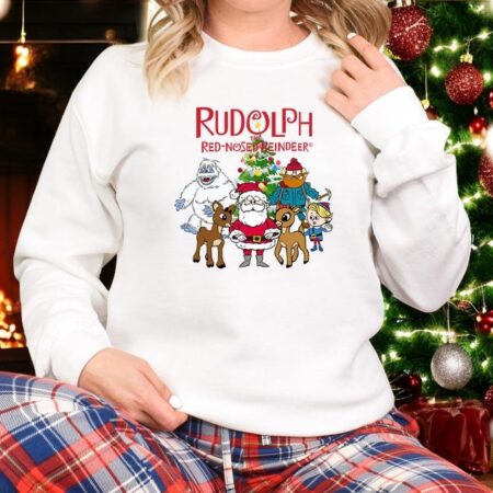 Rudolph the Red Nosed Reindeer Christmas Shirt Product Photo 1