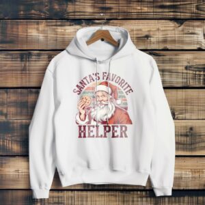 Santa's Favorite Helper Christmas T-Shirt Product Photo 2