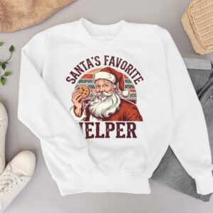 Santa's Favorite Helper Christmas T-Shirt Product Photo 3