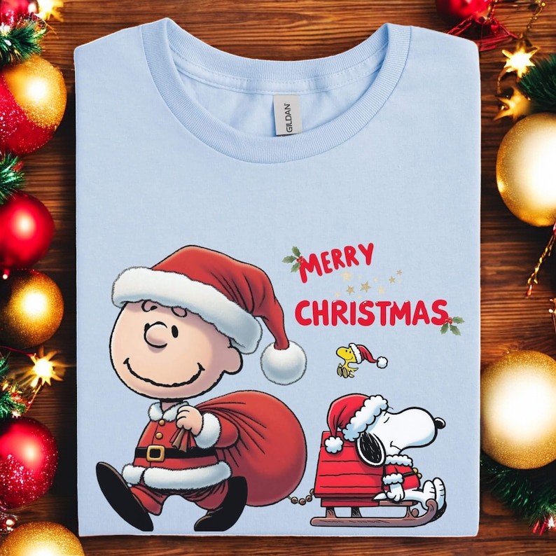 Snoopy And Friends Happy Christmas Sweatshirt Product Photo 2