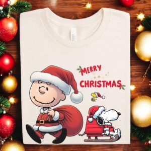 Snoopy And Friends Happy Christmas Sweatshirt Product Photo 3