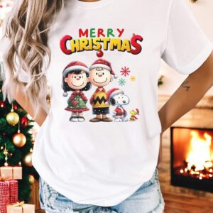 Snoopy And Friends Merry Christmas Shirt Product Photo 2