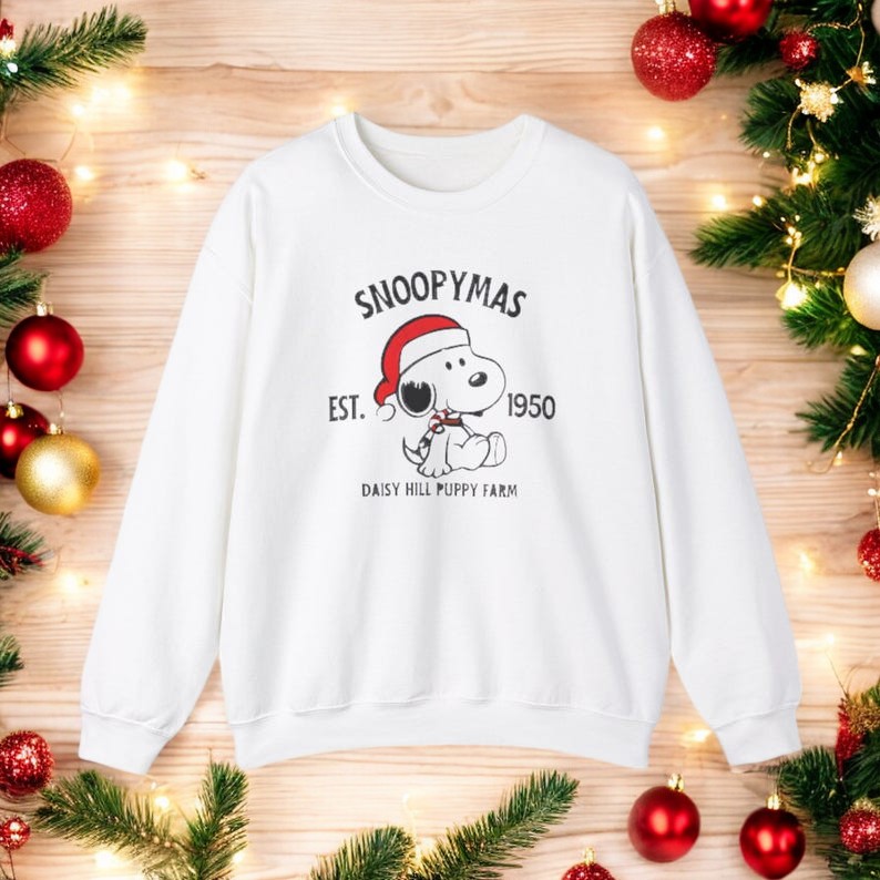 Snoopymas Daisy Hil Puppy Farm Christmas Sweatshirt Product Photo 2