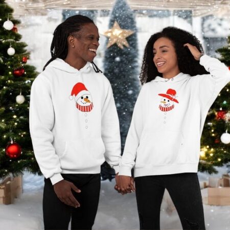 Snow Man Mey Christmas Couple Matching Christmas Shirt Product Photo 1