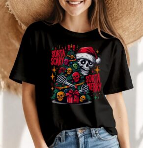 Sorta Merry, Merry Creepmas Classic Christmas Shirt Product Photo 4