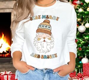 Stay Merry and Bright Christmas Sweatshirts Product Photo 3