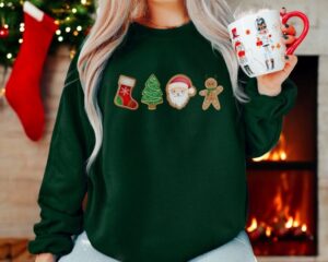 Sweet Cookie Lover Crewneck Family Christmas Sweatshirt Product Photo 3