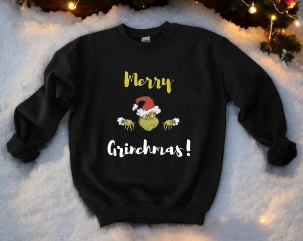 The Grinch Funny Christmas Sweatshirt Product Photo 1