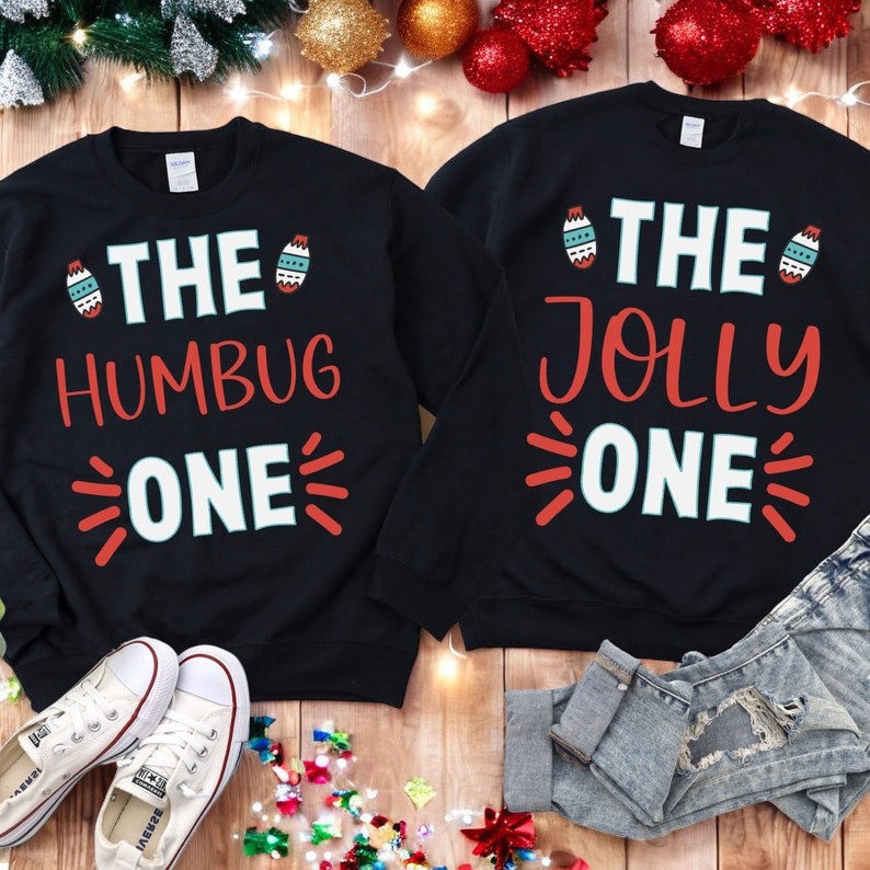 The Humbug One Christmas Couple Matching Sweatshirt Product Photo 2