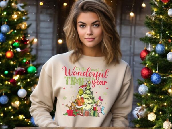 The Most Wonderful Time Of The Year Grinch Christmas Shirt Product Photo 1