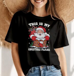 This Is My Christmas Pajama Funny Santa Christmas Shirt Product Photo 4