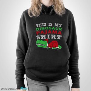 This Is My Dinosaur Pajama, Pajama xmas, Santa hat christmas - Unisex Pullover Hoodie