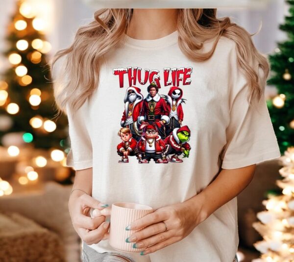 Thug Life Christmas Friends Christmas Shirt Product Photo 1