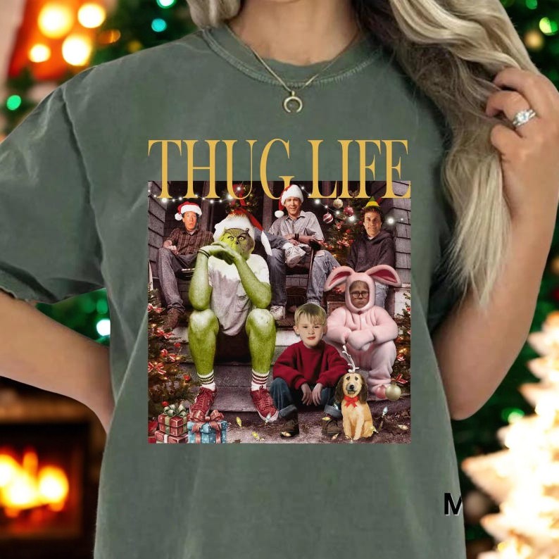 Thug Life Christmas Shirt Product Photo 2