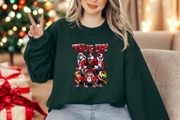 Thug Life Grinchmas Family Christmas Shirt Product Photo 1