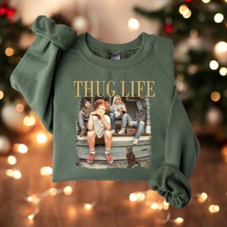 Thug Life Halloween Bad Witches Christmas Sweatshirt Product Photo 1