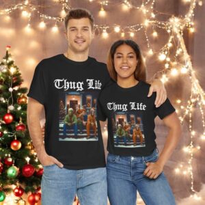 Thug Life Merry Christmas Couple Matching Christmas Shirt Product Photo 3