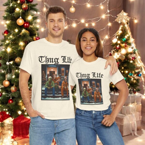 Thug Life Merry Christmas Couple Matching Christmas Shirt Product Photo 1