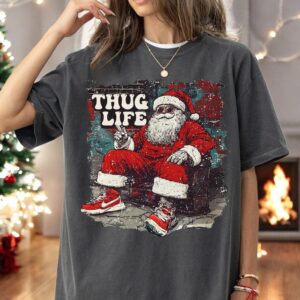 Thug Life Santa Claus Christmas Sweatshirt Product Photo 2