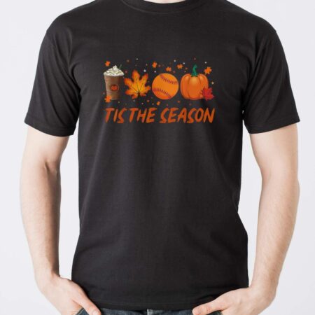 Tis The Season Baseball Sweatshirt, Fall season pumpkin hoodie - Men T-Shirt