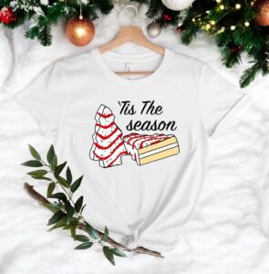 Tis The Season, Little Debbie Christmas Tree Cake Christmas Sweashirt Product Photo 3