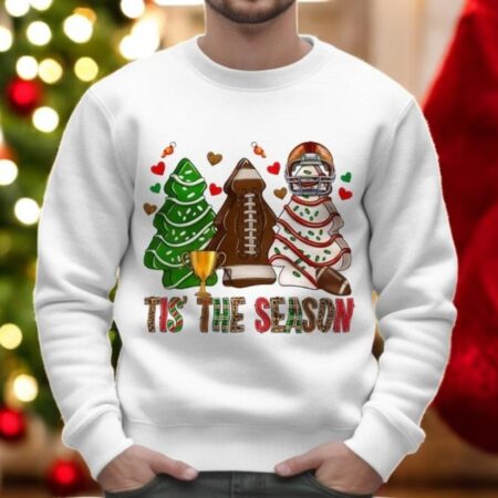 Tis The Season Sweatshirt, Festive Christmas Sports Sweatshirt Product Photo 1