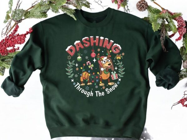 Toy Story Slinky Dog, Dashing Through The Snow Shirt Product Photo 1