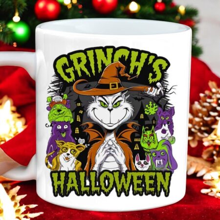 Trendy Grinch's Halloween Spooky Season Christmas Mug Product Photo 1