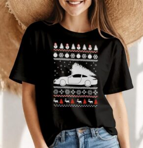 Ugly Christmas Sportscar Essential T-Shirt Product Photo 4