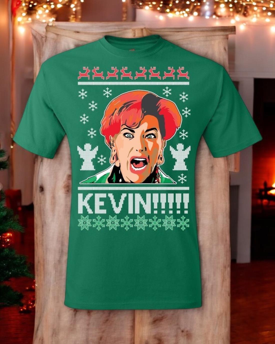 Ugly Christmas T-Shirt Home Alone Kevin! Tee Shirt Product Photo 2