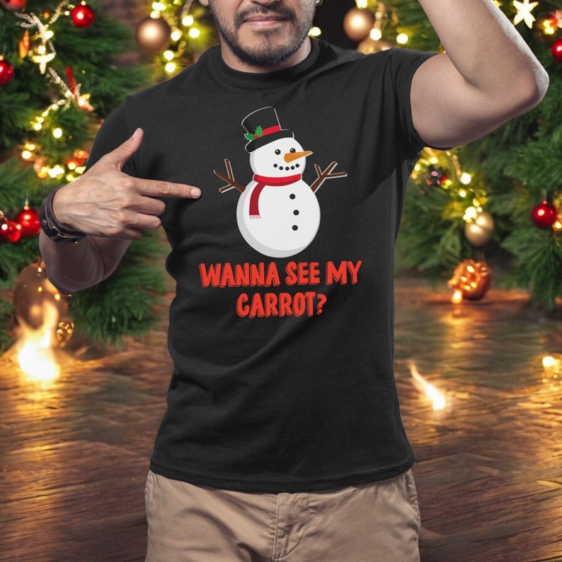 Wanna Shake My Snow Globes Christmas Couple Matching Shirt Product Photo 2