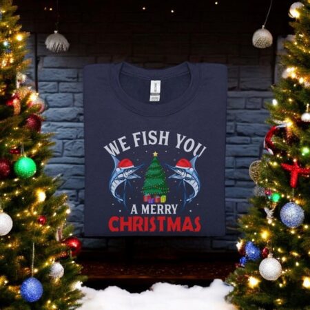 We Fish You A Merry Christmas Sweatshirt Product Photo 1