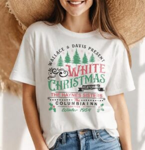 White Christmas Shirt, Hoodie, Christmas Sweatshirt - Women White T-Shirt