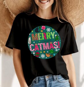 Xmas for Cat lovers #cats #xmas2024 #catmas Christmas Shirt Product Photo 4