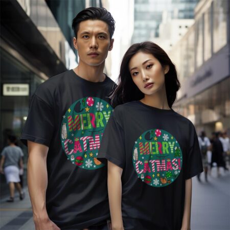 Xmas for Cat lovers #cats #xmas2024 #catmas Christmas Shirt Product Photo 1