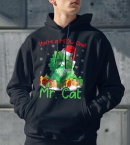 Cat Lover You're A Meow One Mr Cat Christmas Shirt Product Photo 3