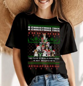 Cats Christmas Shirt Pajama Family Gift Tee Shirt Product Photo 4