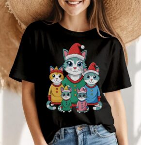 Christmas Cat Family Sweatshirt Product Photo 4