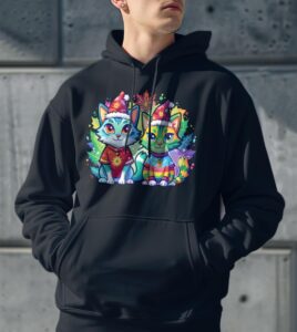 Christmas Cats SweatShirt Product Photo 3